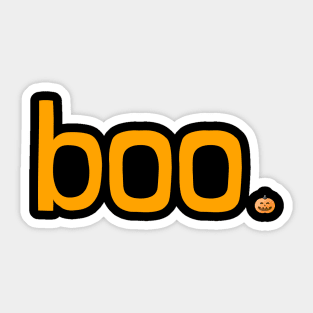 Boo Halloween Minimalistic Sticker